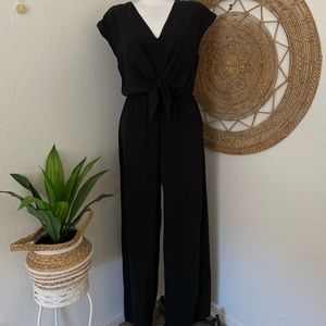 She + sky tie front jumpsuit